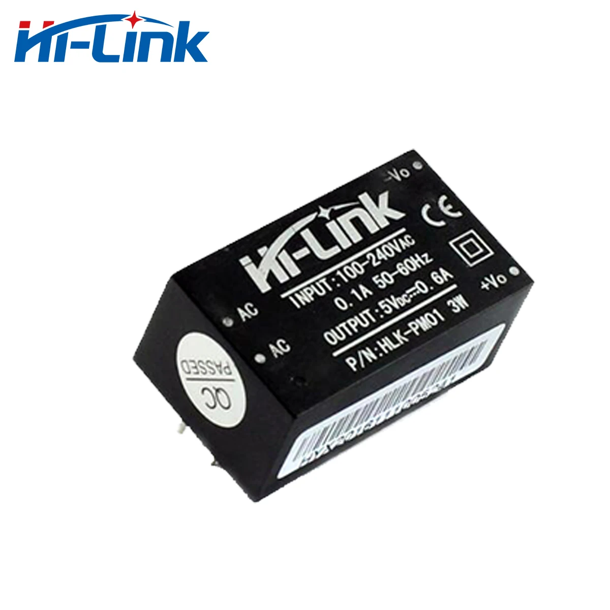 Hi Link 5 в 220 мА (3 Вт) изолированный импульсный источник питания Регулируемый Step Down HLK
