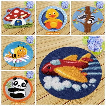 Pulaqi Cushion Latch Hook Animal Round Carpet Embroidery for Needlework Crocheting Embroidery Latch Hook Rug Knitted Accessories
Pulaqi Cushion Latch Hook Animal Round Carpet Embroidery for Needlework Crocheting Embroidery Latch Hook Rug Knitted Accessories