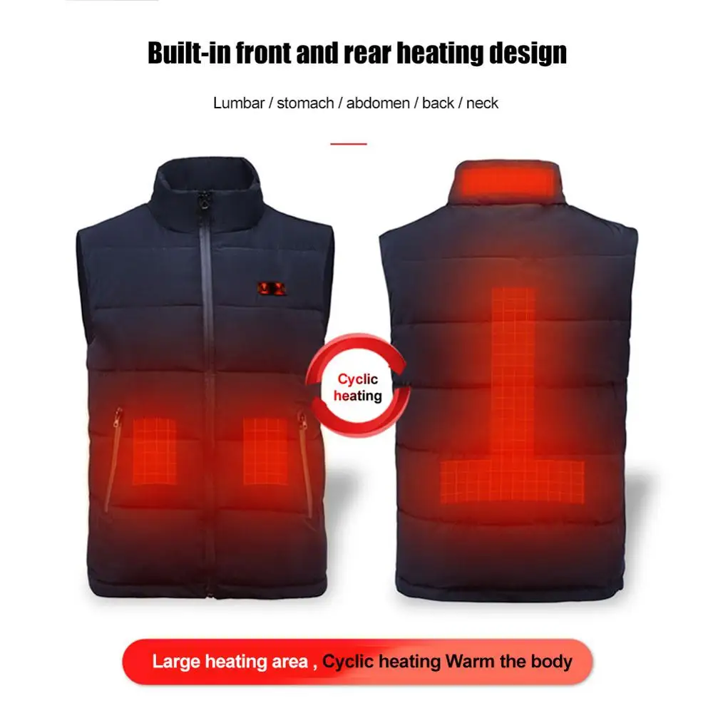 Heated Down Vest Washable Warmer Heated Clothing USB Charging Electric for Outdoor Hiking Hunting Camping
Heated Down Vest Washable Warmer Heated Clothing USB Charging Electric for Outdoor Hiking Hunting Camping