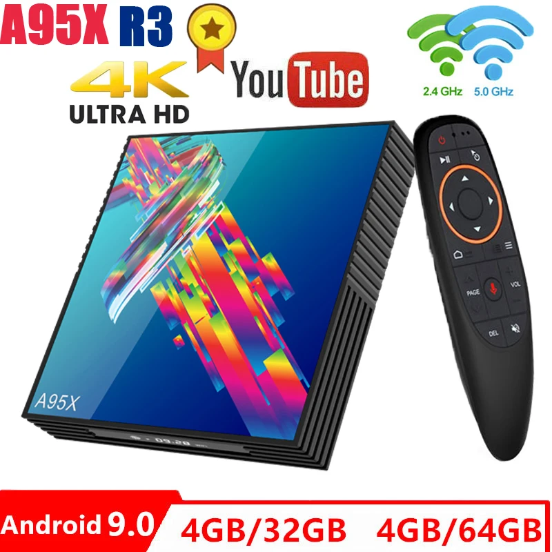A95X R3 smart tv box android 9.0 Rockchip RK3318 2.4G/5G Wifi BT4.2 4GB 32GB/64GB Google Play IPTV box android tv box PK H96max
A95X R3 smart tv box android 9.0 Rockchip RK3318 2.4G/5G Wifi BT4.2 4GB 32GB/64GB Google Play IPTV box android tv box PK H96max