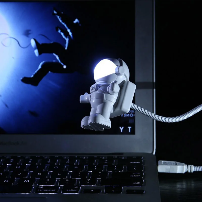 White Flexible Spaceman Astronaut LED Night Light For Computer Laptop PC USB Tube Notebook Reading Portable Children Lamp DC 5V
White Flexible Spaceman Astronaut LED Night Light For Computer Laptop PC USB Tube Notebook Reading Portable Children Lamp DC 5V