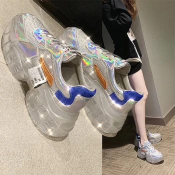 Sneakers Transparent Women Harajuku Ladies Platform Jelly Shoes Laser Casual Shoes Woman Shining Running Footwear
Sneakers Transparent Women Harajuku Ladies Platform Jelly Shoes Laser Casual Shoes Woman Shining Running Footwear