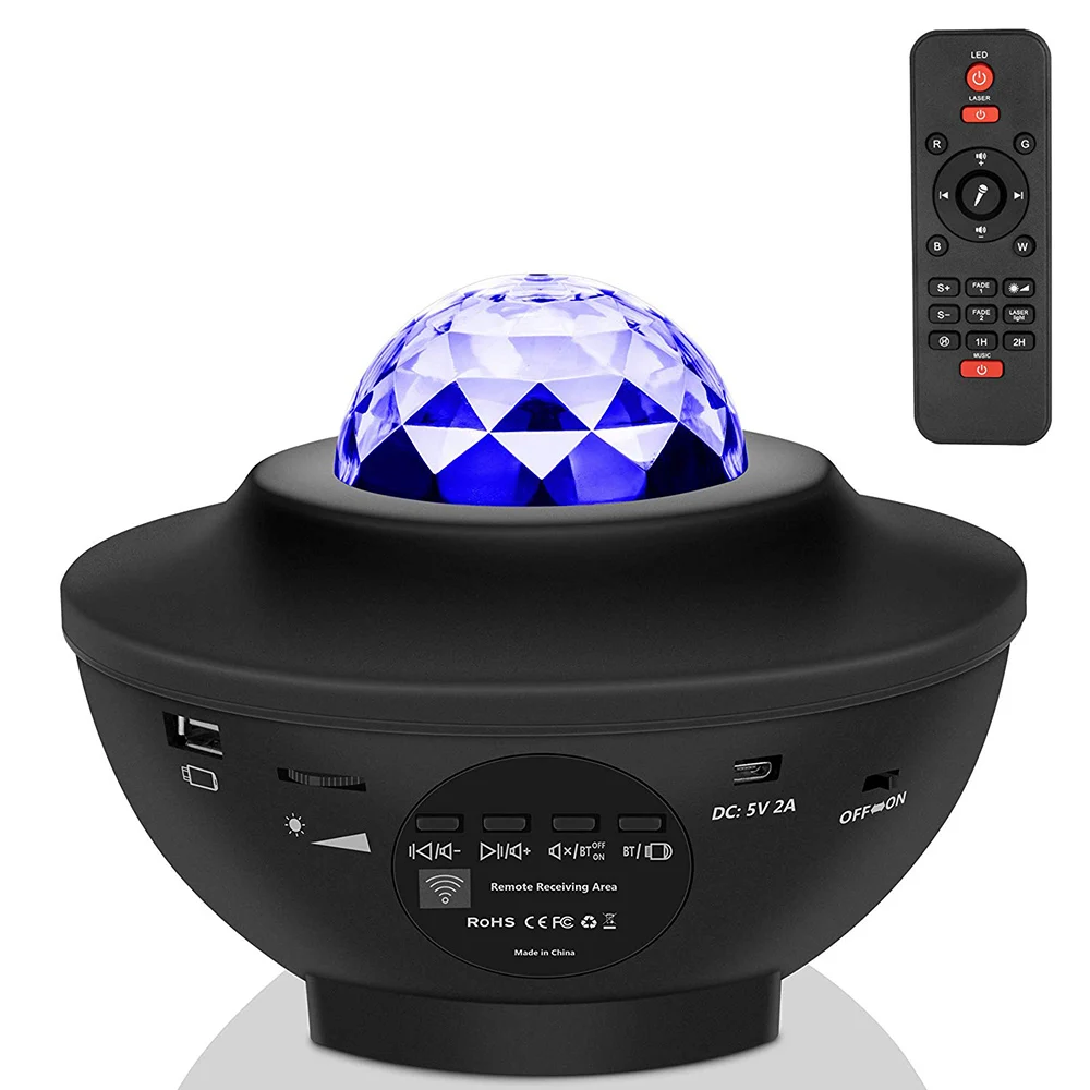 LED Projector Light Bluetooth Music Player Magic Bulb Starry Water Wave Star Night Light LED Projector Light Lamp Decoration D30
LED Projector Light Bluetooth Music Player Magic Bulb Starry Water Wave Star Night Light LED Projector Light Lamp Decoration D30