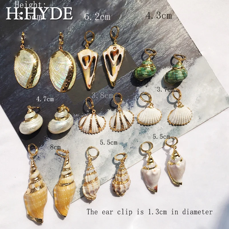 H:HYDE Natural Shell Drop Earrings Gold Color Geometric Earrings For Women Bohemian Sea Ocaen Style Earrings Jewelry
H:HYDE Natural Shell Drop Earrings Gold Color Geometric Earrings For Women Bohemian Sea Ocaen Style Earrings Jewelry