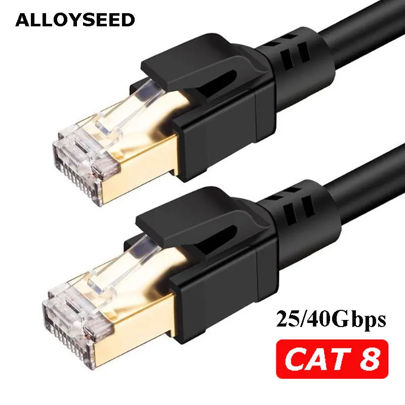 Cat8 Ethernet Cable RJ45 8P8C Network Cable 2000Mhz High Speed Patch 25/40Gbps Lan for Router Laptop 3m/5m/10m/15m/20m/25m//30m
Cat8 Ethernet Cable RJ45 8P8C Network Cable 2000Mhz High Speed Patch 25/40Gbps Lan for Router Laptop 3m/5m/10m/15m/20m/25m//30m