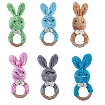 Baby Wooden Teether Bracelet Crochet Bunny Teething Ring Chewing Toy Teething Bracelet Shower Gift Newborn Sensory Toy
Baby Wooden Teether Bracelet Crochet Bunny Teething Ring Chewing Toy Teething Bracelet Shower Gift Newborn Sensory Toy