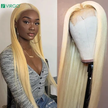 Virgo Hair 613 Blonde Lace Front Wig 4X4 Closure Wig Straight Lace Front Human Hair Wigs for Black Women remy Hair
Virgo Hair 613 Blonde Lace Front Wig 4X4 Closure Wig Straight Lace Front Human Hair Wigs for Black Women remy Hair