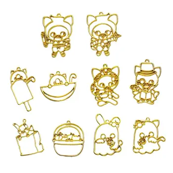 Pendant Necklace DIY Crafts UV Resin Metal Epoxy Frame Cartoon Animal Shape Making Accessories 
Pendant Necklace DIY Crafts UV Resin Metal Epoxy Frame Cartoon Animal Shape Making Accessories