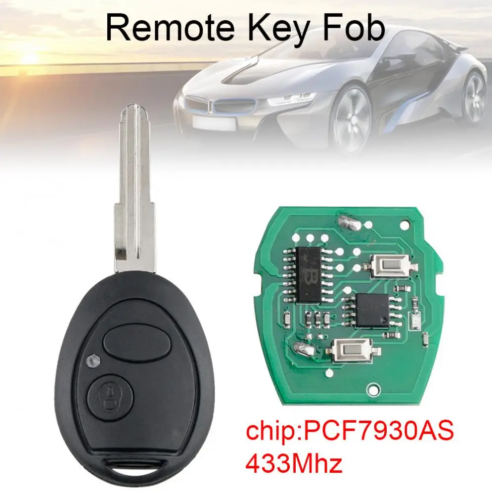 433Mhz 2 Buttons Black Car Remote Key Fob with PCF7930AS Chip Fit for Land Rover Discovery 2 TD4 / TD5
433Mhz 2 Buttons Black Car Remote Key Fob with PCF7930AS Chip Fit for Land Rover Discovery 2 TD4 / TD5