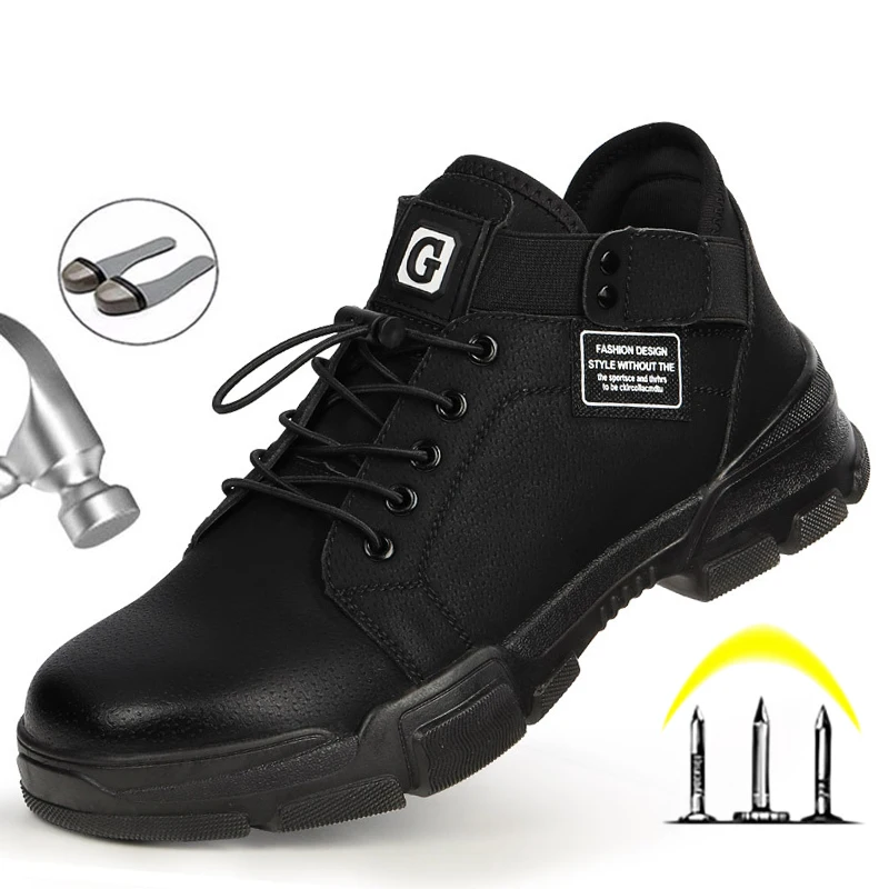 Men's Steel Toe Work Safety Shoes Lightweight Anti-smashing Ankle Men's Footwear Anti-puncture Non-slip Casual Sneaker Outdoor
Men's Steel Toe Work Safety Shoes Lightweight Anti-smashing Ankle Men's Footwear Anti-puncture Non-slip Casual Sneaker Outdoor
