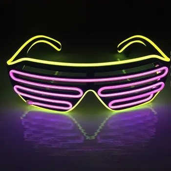 Two-Color Blinds El Cold Light Glasses Led Fluorescent Glasses Cocktail Show Decorative Glasses Professional
Two-Color Blinds El Cold Light Glasses Led Fluorescent Glasses Cocktail Show Decorative Glasses Professional