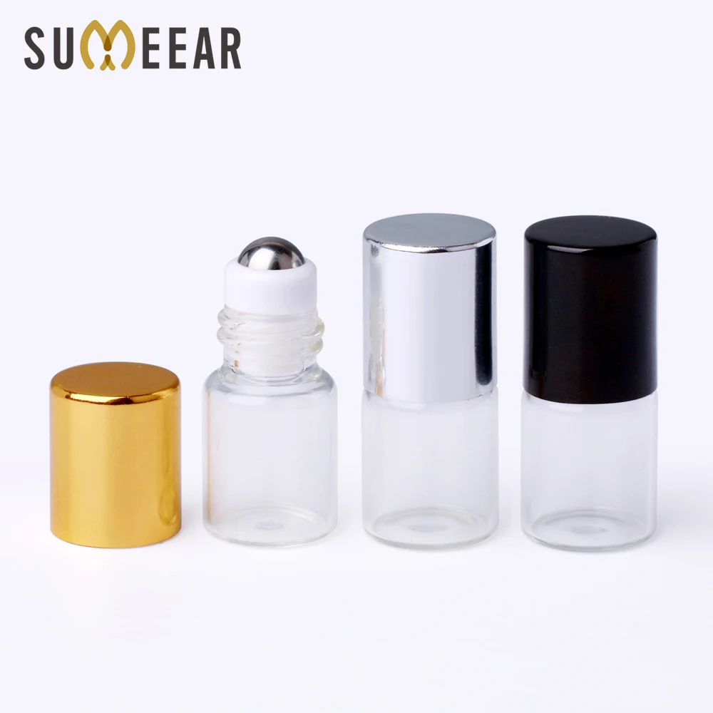 100 pcs/lot 2ml Essential Oil Perfume Bottle Stainless steel and Glass Roll On Durable For Travel Cosmetic Container 100 pcs/lot 2ml Essential Oil Perfume Bottle Stainless steel and Glass Roll On Durable For Travel Cosmetic Container