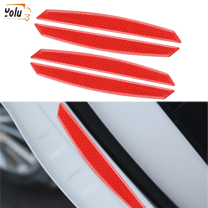 YOLU 4 Pcs Car Door Reflective Sticker Warning Tape Sticker Anti-Dash Bumper Strip Safety Driving Auto Accessory
YOLU 4 Pcs Car Door Reflective Sticker Warning Tape Sticker Anti-Dash Bumper Strip Safety Driving Auto Accessory