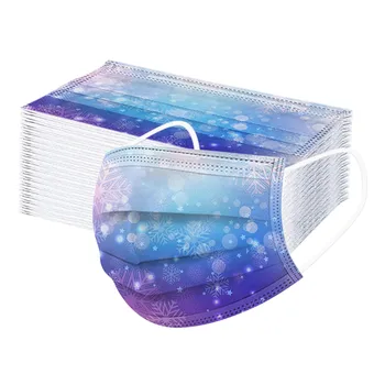 50pc Adult Disposable Mask Christmas Printed 3-layer Non-woven Protective Breathable Anti-pollution Elastic Earloops Masks
50pc Adult Disposable Mask Christmas Printed 3-layer Non-woven Protective Breathable Anti-pollution Elastic Earloops Masks