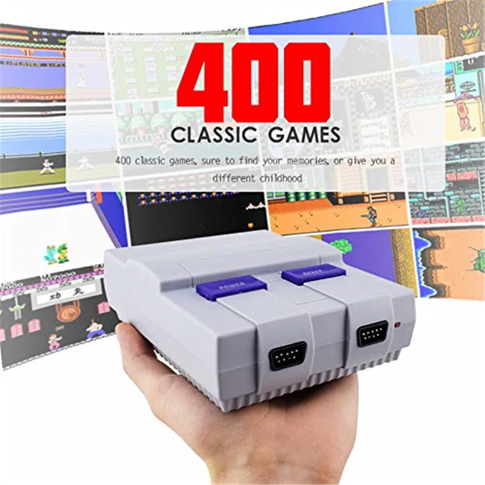 SUPER MINI SFC game console NES SFC New mini TV game console SFC built-in 400 European / US / Japanese version classic games
SUPER MINI SFC game console NES SFC New mini TV game console SFC built-in 400 European / US / Japanese version classic games