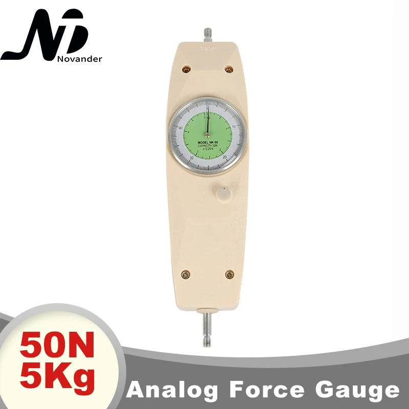 Analog Force Gauge Push and Pull Testing Meter 50N 5Kg Dynamometer Dial Force Tester
Analog Force Gauge Push and Pull Testing Meter 50N 5Kg Dynamometer Dial Force Tester