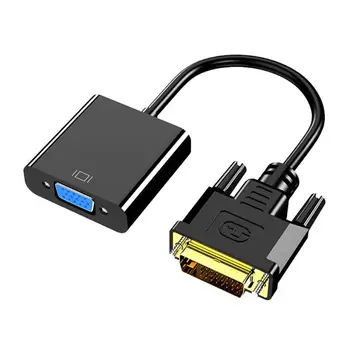 DVI a VGA Convertidor 1080P DVI macho 24 + 1 Pin a VGA hembra Video Cables Adaptador
DVI a VGA Convertidor 1080P DVI macho 24 + 1 Pin a VGA hembra Video Cables Adaptador