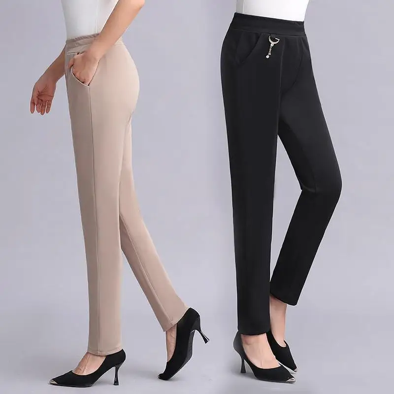Middle-aged Women Pants Trousers Spring Autumn High Waist Slim Pencil Pants Mother Clothing Plus Size Harem Pants Women Trousers
Middle-aged Women Pants Trousers Spring Autumn High Waist Slim Pencil Pants Mother Clothing Plus Size Harem Pants Women Trousers