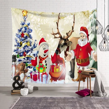 130*150cm Christmas Hanging Blanket Quality Polyester Tapestry Snowman Reindeer Wall Hanging For Living Room Xmas Party Decor
130*150cm Christmas Hanging Blanket Quality Polyester Tapestry Snowman Reindeer Wall Hanging For Living Room Xmas Party Decor