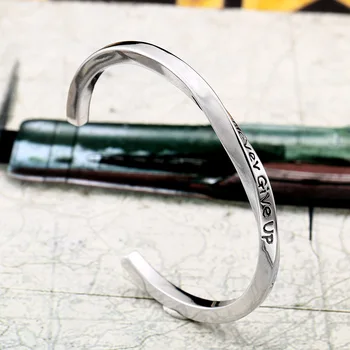 BEIER Steel C Shaped Bangle Bracelets Fashion Titanium Steel Cuff Bangle for Man Women Type C twisted Bangle Bracelets BRG-020
BEIER Steel C Shaped Bangle Bracelets Fashion Titanium Steel Cuff Bangle for Man Women Type C twisted Bangle Bracelets BRG-020