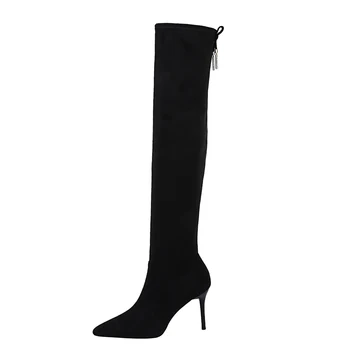 women winter boots black sexy slim thigh high stretch plush women long boots stiletto heel suede over the knee high heel boots
women winter boots black sexy slim thigh high stretch plush women long boots stiletto heel suede over the knee high heel boots