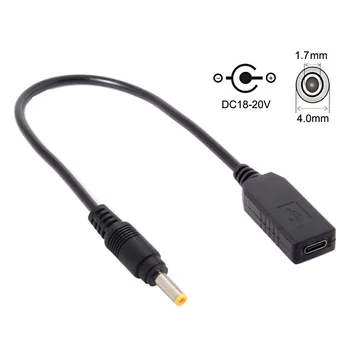 Jimier Type C USB 3.1 USB-C to DC 20V 4.0 1.7mm Power Plug PD Emulator Trigger Charge Cable for Lap top Black 
Jimier Type C USB 3.1 USB-C to DC 20V 4.0 1.7mm Power Plug PD Emulator Trigger Charge Cable for Lap top Black