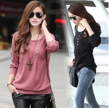 2019 latest popular ladies explosion models long-sleeved casual T-shirt comfortable
2019 latest popular ladies explosion models long-sleeved casual T-shirt comfortable