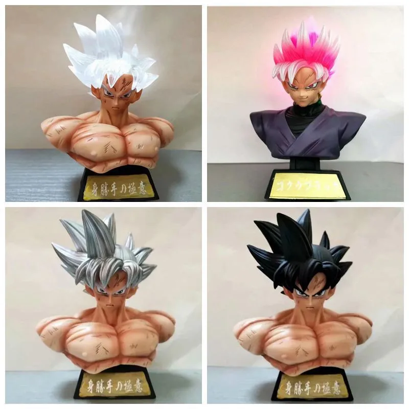 Anime Dragon Ball GK Goku Bust Trunks Vegeta PVC Action Figure Ultra Instinct Bust Black Zamasu Model Doll Toys Birthday Present
Anime Dragon Ball GK Goku Bust Trunks Vegeta PVC Action Figure Ultra Instinct Bust Black Zamasu Model Doll Toys Birthday Present