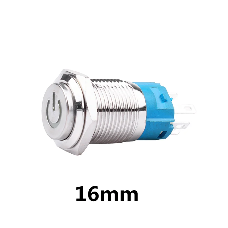 1pc 16mm Metal Push Button Switch High head Power LOGO 3-220V Self-reset Momentary Waterproof Car Auto Eng
1pc 16mm Metal Push Button Switch High head Power LOGO 3-220V Self-reset Momentary Waterproof Car Auto Eng