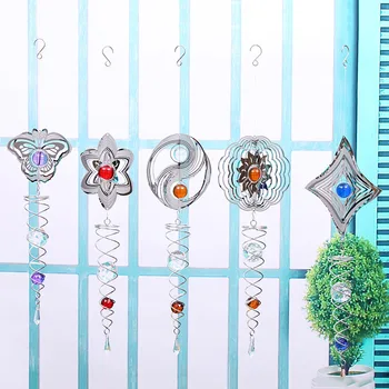 3D Metal Rotate Wind Chime Whirl Moving Rotating Hanging Home Decor Room Window Decoration AC889
3D Metal Rotate Wind Chime Whirl Moving Rotating Hanging Home Decor Room Window Decoration AC889