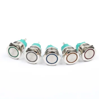 LED New 22mm Metal Push Button Switch Flat Head Latching/Momentary Waterproof Car Auto Eng 3V 5V 6V 12V 24V 220V red blue green
LED New 22mm Metal Push Button Switch Flat Head Latching/Momentary Waterproof Car Auto Eng 3V 5V 6V 12V 24V 220V red blue green