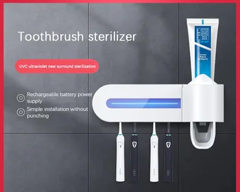 Solar Energy Antibacteria Uv Toothbrush Holder Rack Automatic Toothpaste Dispenser Sterilize Home Cleaner Sterilize Bathroom
Solar Energy Antibacteria Uv Toothbrush Holder Rack Automatic Toothpaste Dispenser Sterilize Home Cleaner Sterilize Bathroom