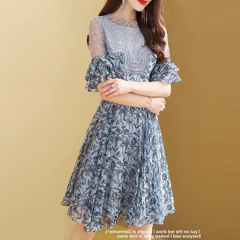 Summer Wear 2019 New Style Very Fairy of France Non-mainstream Chiffon Dress Women's Elegant Waist Hugging Slimming Skirt Women'
Summer Wear 2019 New Style Very Fairy of France Non-mainstream Chiffon Dress Women's Elegant Waist Hugging Slimming Skirt Women'