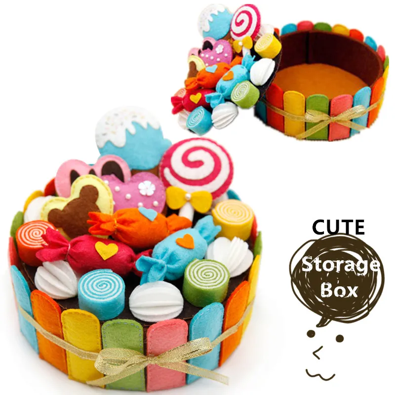 Felt Handmade Birthday Cake Storage Box For Kid and Girlfriend Special Gift DIY Cute Cake Collection Box Craft Kits for Children
Felt Handmade Birthday Cake Storage Box For Kid and Girlfriend Special Gift DIY Cute Cake Collection Box Craft Kits for Children