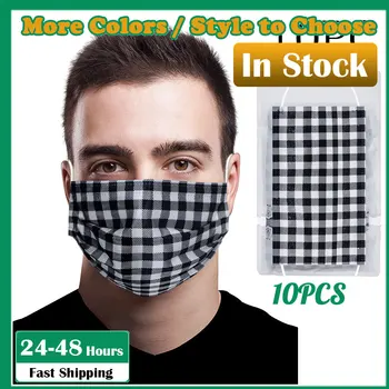 10-200PC Health Daily Care Squares Print Disposable Face Mask Comfortable Personal Safety Air Fog Mask 3Ply Ear Loop Non-woven
10-200PC Health Daily Care Squares Print Disposable Face Mask Comfortable Personal Safety Air Fog Mask 3Ply Ear Loop Non-woven