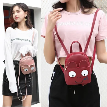Backpack Korean Han Ms. Printed Small Shoulder Bag PU 2019 Summer Autumn New Solid Color Cute Cartoon Zipper Backpack! 
Backpack Korean Han Ms. Printed Small Shoulder Bag PU 2019 Summer Autumn New Solid Color Cute Cartoon Zipper Backpack!