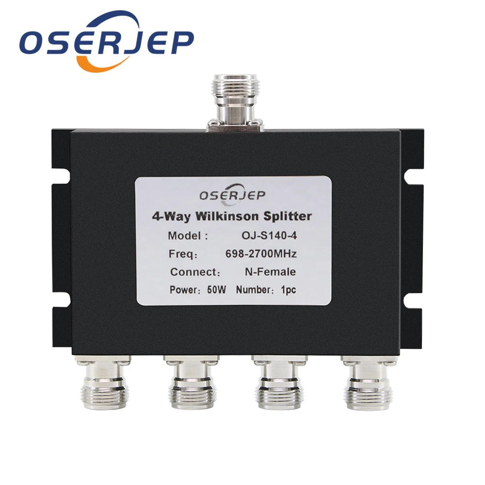 2G 3G 4G GSM 698-2700mhz 4 Way Power Splitter N Type Connector 4-way Microstrip Power Divider for Mobile Phone Signal Booster
2G 3G 4G GSM 698-2700mhz 4 Way Power Splitter N Type Connector 4-way Microstrip Power Divider for Mobile Phone Signal Booster
