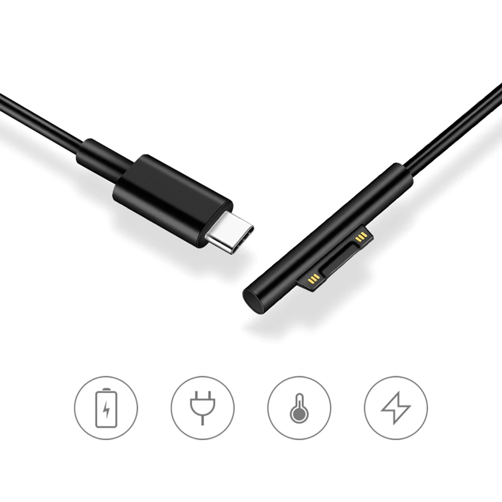 Charging Cable USB Type C Power Supply Charger Adapter Charging Cable Cord for Microsoft USB Cable Surface Tablet Charging Cable
Charging Cable USB Type C Power Supply Charger Adapter Charging Cable Cord for Microsoft USB Cable Surface Tablet Charging Cable