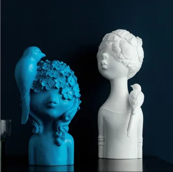 27cm 33cm Resin Bird Flower Girl Figurines Nordic Creative Character Statue Abstract Ornament Housewarming Gift Decor
27cm 33cm Resin Bird Flower Girl Figurines Nordic Creative Character Statue Abstract Ornament Housewarming Gift Decor