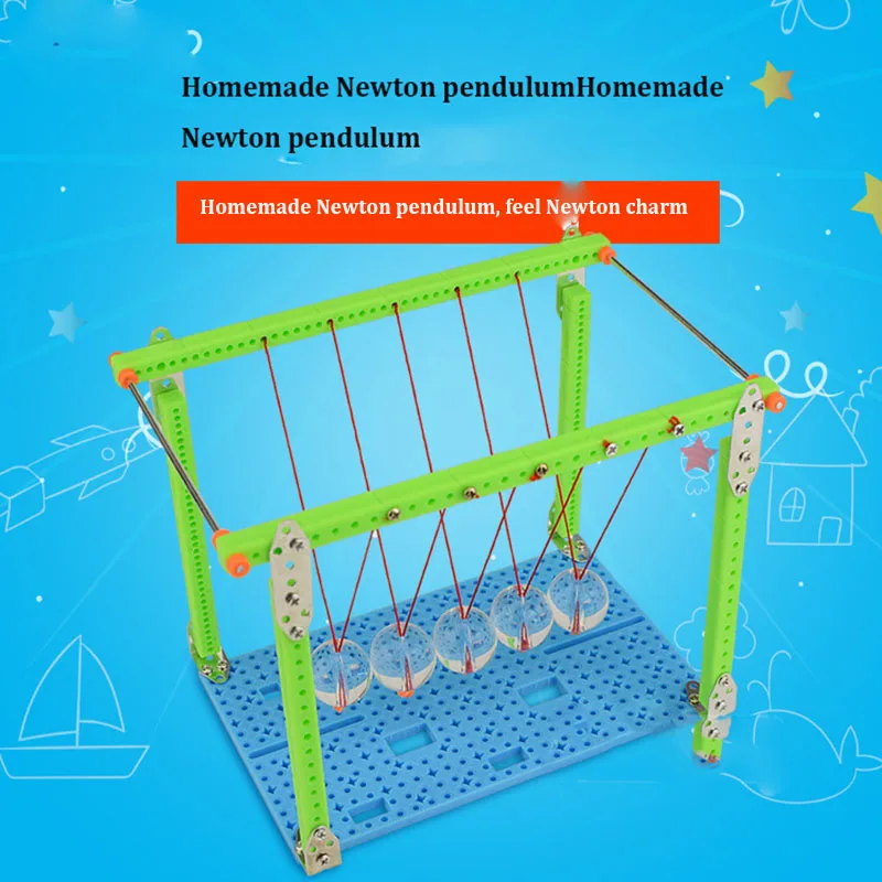 Children's Manual Invention Diy Material Newtons Cradle Balance Ball Pendulum Physics Science Equipment Primary School Toys
Children's Manual Invention Diy Material Newtons Cradle Balance Ball Pendulum Physics Science Equipment Primary School Toys