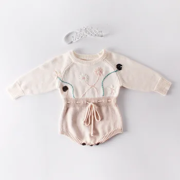 Infant Baby Hand-knitted Rompers Girls Flower Long Sleeve Sweaters Toddler Cotton Climb Clothing Newborn Baby Jumpsuits Overalls
Infant Baby Hand-knitted Rompers Girls Flower Long Sleeve Sweaters Toddler Cotton Climb Clothing Newborn Baby Jumpsuits Overalls