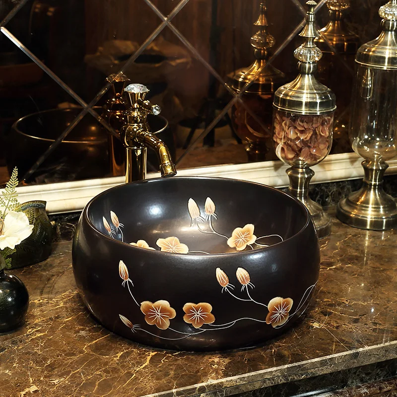 Art Table Basin Domestic Bathroom Wash Basin Ceramic Bathroom Small Apartment Wash Basin Basin Basin Basin
Art Table Basin Domestic Bathroom Wash Basin Ceramic Bathroom Small Apartment Wash Basin Basin Basin Basin