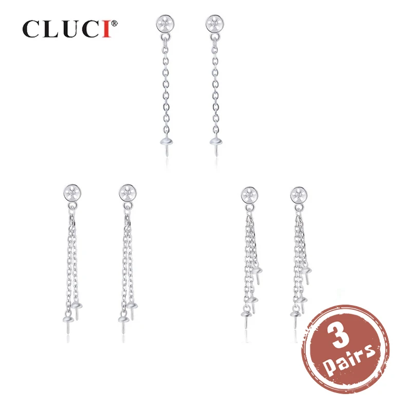 CLUCI 3 пары серебряные серьги-гвоздики 925 пробы с жемчугом для женщин, свадебные серьги из стерлингового серебра с несколькими звеньями, ювелирные изделия SE144SB
CLUCI 3 пары серебряные серьги-гвоздики 925 пробы с жемчугом для женщин, свадебные серьги из стерлингового серебра с несколькими звеньями, ювелирные изделия SE144SB