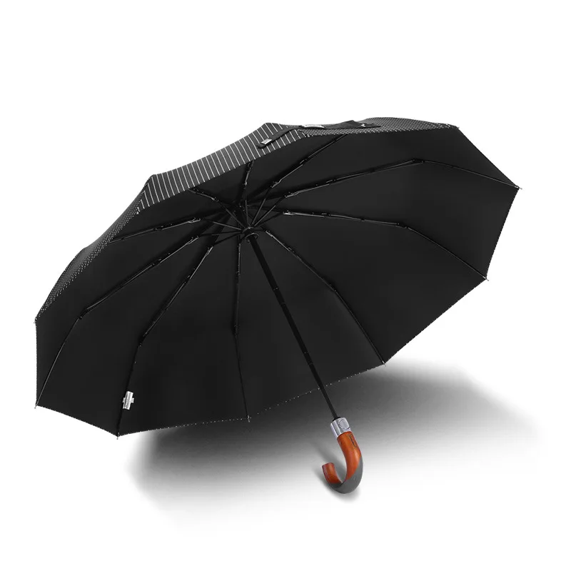 Raines Wooden Handle Umbrellas Men Windproof 3 Fold Strong Black Sun Rian Striped Mini Guarda Chuva Umbrella Gifts KK60YS
Raines Wooden Handle Umbrellas Men Windproof 3 Fold Strong Black Sun Rian Striped Mini Guarda Chuva Umbrella Gifts KK60YS