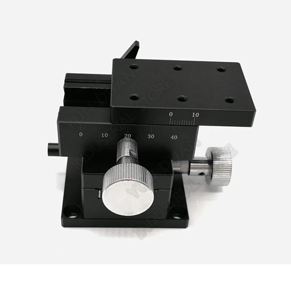 Dovetail Fine Tuning XY 2 Axis 40*60mm Manual Adjustment Platform 15mm Stroke Groove Linear Guide Rack Gear Optics Sliding Table
Dovetail Fine Tuning XY 2 Axis 40*60mm Manual Adjustment Platform 15mm Stroke Groove Linear Guide Rack Gear Optics Sliding Table