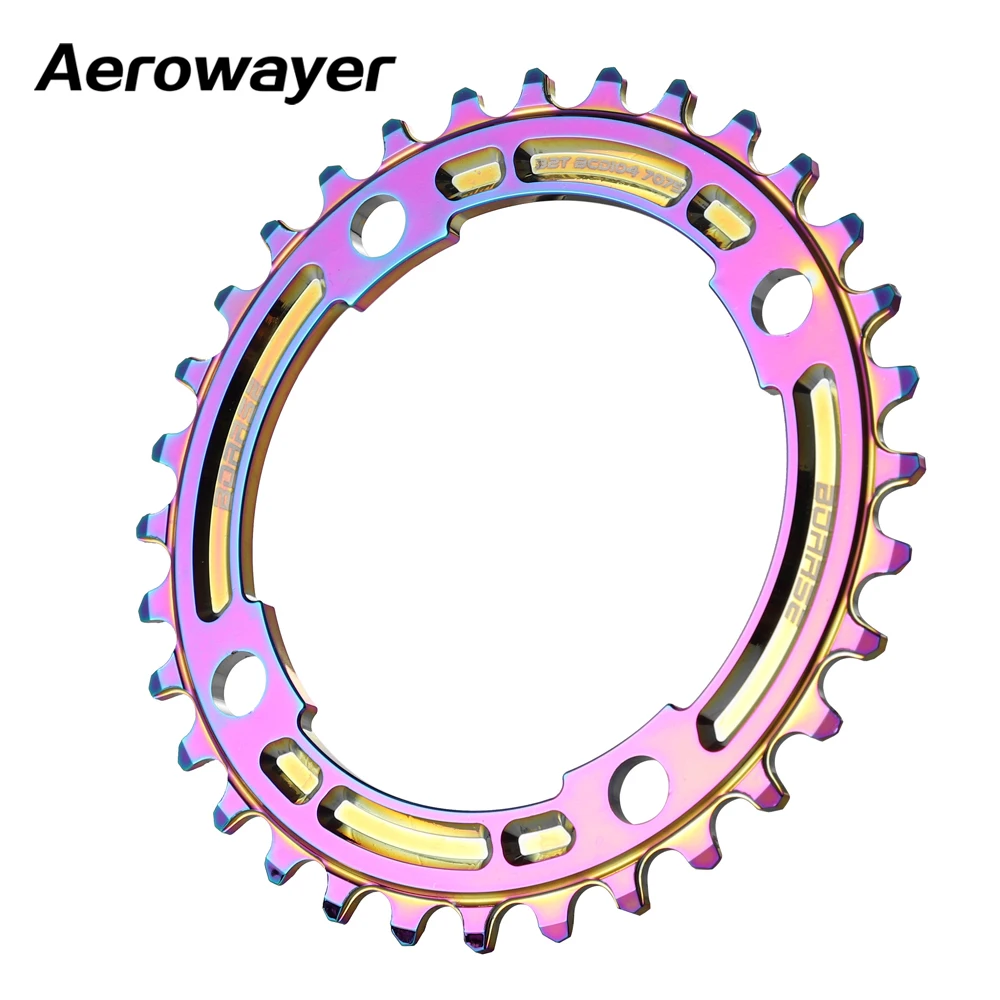 Vacuum coating narrow wide 104bcd chainring mtb bike crankset 32T 34T 36T 38T mountain bike crank chainwheel 7075 Al-alloy 55g
Vacuum coating narrow wide 104bcd chainring mtb bike crankset 32T 34T 36T 38T mountain bike crank chainwheel 7075 Al-alloy 55g