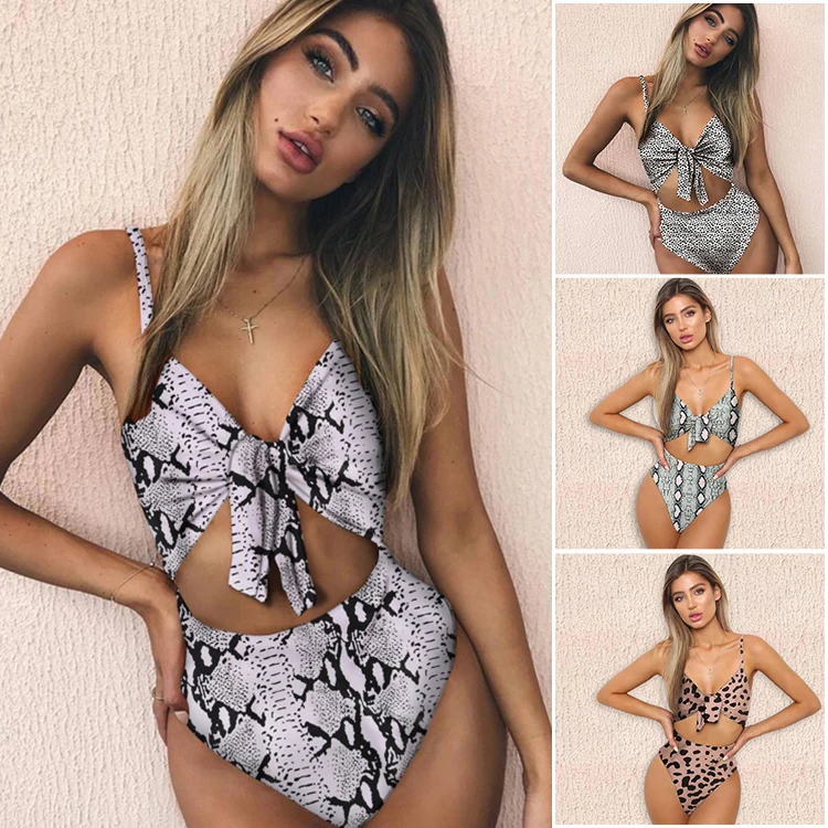 SWIMLE Sexy Female Retro V Neck Snakeskin Swimsuit One Piece Leopard Push Up Padded High Waist Swimwear Women Monokini
SWIMLE Sexy Female Retro V Neck Snakeskin Swimsuit One Piece Leopard Push Up Padded High Waist Swimwear Women Monokini