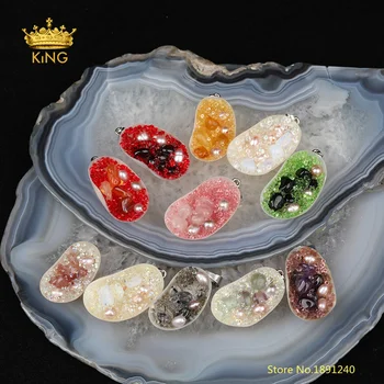 5pcs Random Color Sale Pearl Shell Pendants,Paved Pearls,Crystal Glass,Stone Beads Silvery Charms for Jewelry Making
5pcs Random Color Sale Pearl Shell Pendants,Paved Pearls,Crystal Glass,Stone Beads Silvery Charms for Jewelry Making