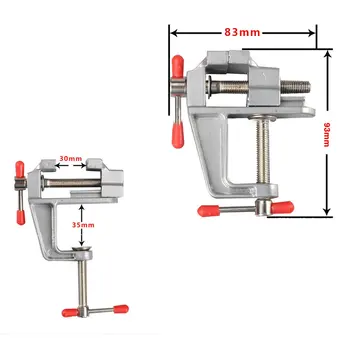 Mini Bench Vise Table Screw Vise Aluminium Alloy 30mm Table Bench Clamp Vise for DIY Craft Mold Fixed Repair Tool
Mini Bench Vise Table Screw Vise Aluminium Alloy 30mm Table Bench Clamp Vise for DIY Craft Mold Fixed Repair Tool