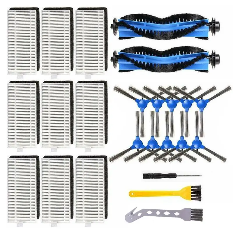 33PCS Filter Side Brush Kit for Eufy RoboVac 11S 12 15c 30c Vacuum Cleaner Parts Side brush cover limpieza hogar accessories
33PCS Filter Side Brush Kit for Eufy RoboVac 11S 12 15c 30c Vacuum Cleaner Parts Side brush cover limpieza hogar accessories